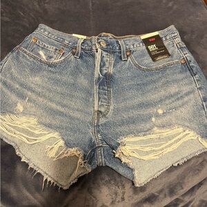 Levi's 501 Women's Blue Denim Shorts size 32